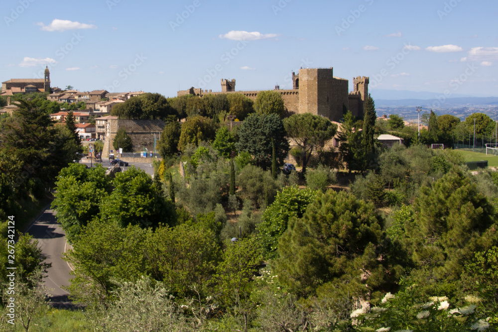 Panorama ansicht von Montalcino