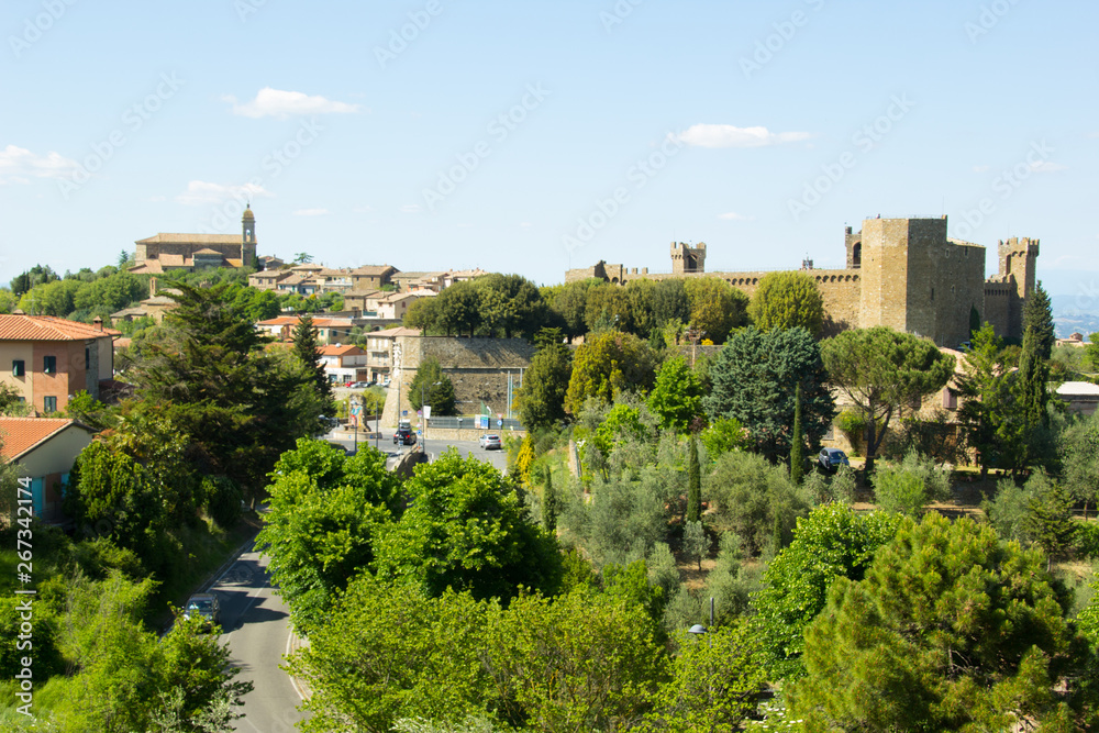 Panorama ansicht von Montalcino