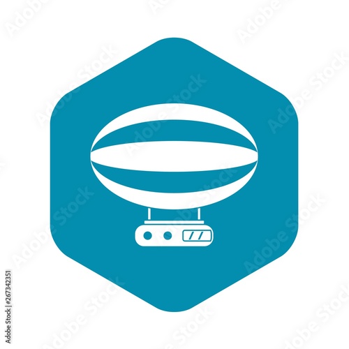 Aerial transportation icon. Simple illustration of aerial transportation vector icon for web