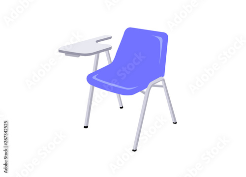 Lecture chair isolated on white background.