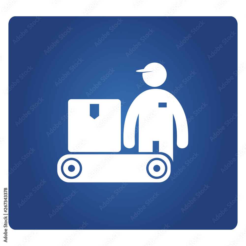 worker in packaging process, production line