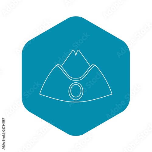 Forage cap icon. Outline illustration of forage cap vector icon for web