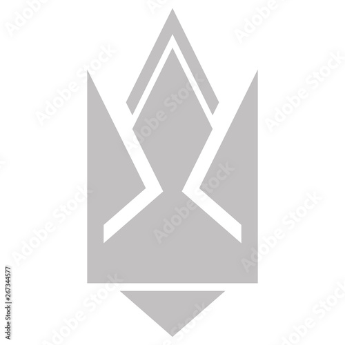 vector icon with Ukrainian trident for your design