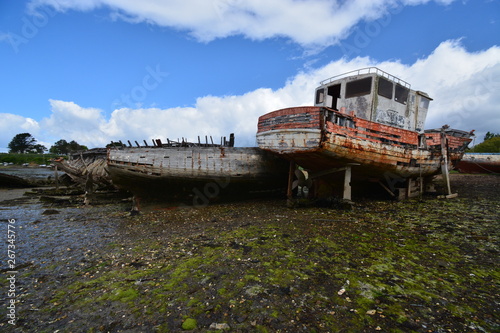 cimeti  res de bateaux de L anse de Rostellec