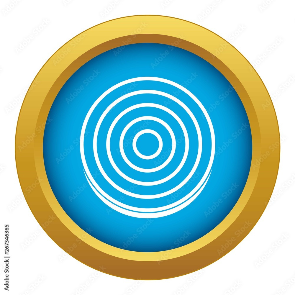 Slice of sweet onion icon blue vector isolated on white background for any design Slice of sweet onion icon blue vector isolated on white background for any design