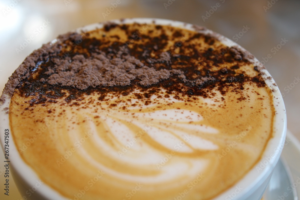 Cappuccino with Chocolate Powder Cappuccino with Chocolate Powder