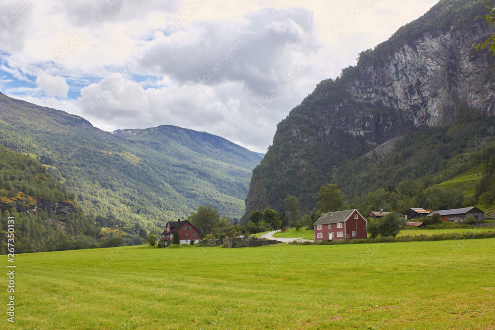 Flam - village in southwestern Norway, in an area known for its fjords