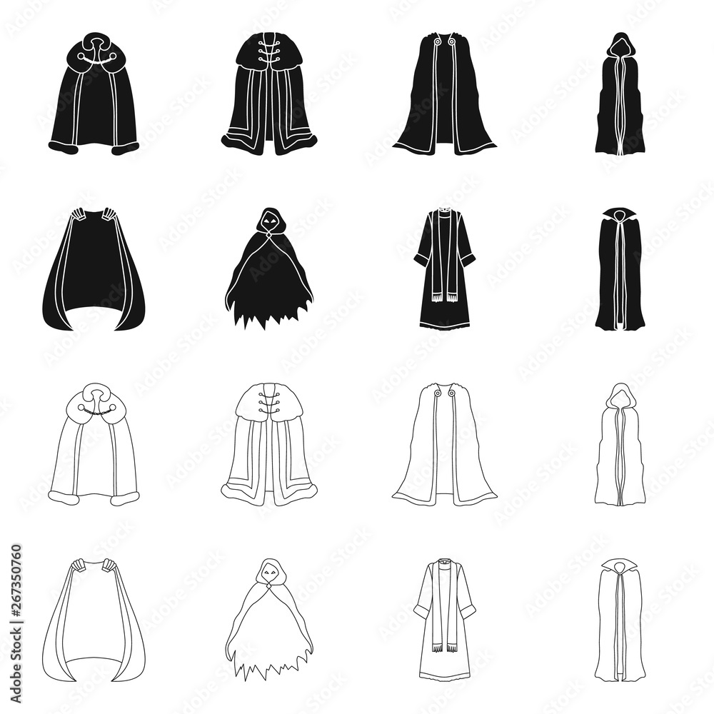 Vector design of material and clothing icon. Set of material and garment stock symbol for web. Vector design of material and clothing icon. Set of material and garment stock symbol for web.