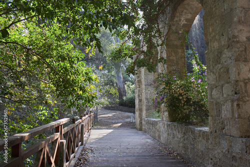 Rodini Park - historic park along a waterway with beautiful shaded walking paths, Rodos, Greece