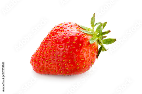Strawberry. Organic strawberry isolated on white background
