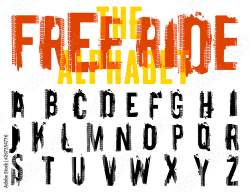 Offroad Lettering Free Ride