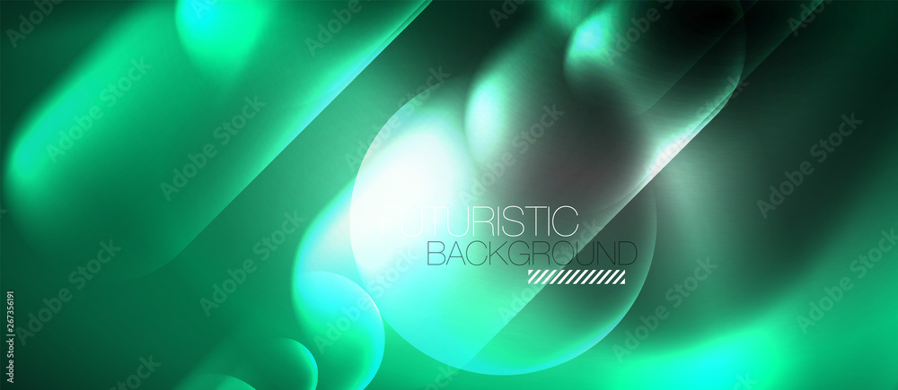 Neon glowing techno lines, hi-tech futuristic abstract background template Neon glowing techno lines, hi-tech futuristic abstract background template