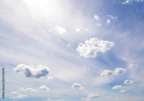 Sky and clouds natural banner photo