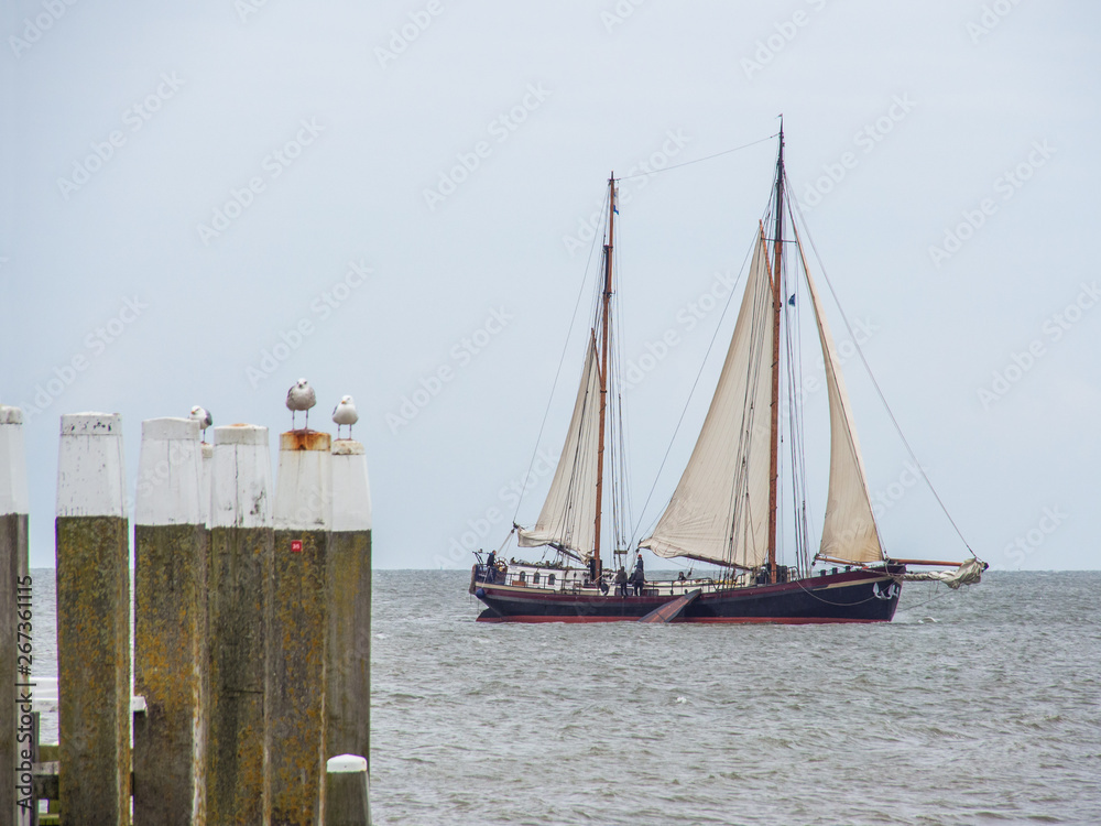 Segelschiffe auf der Ostsee in Holland
