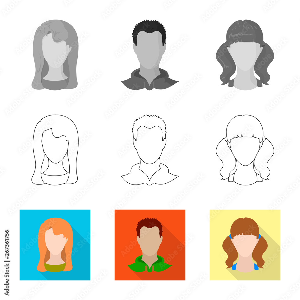 Vector design of professional and photo symbol. Collection of professional and profile vector icon for stock.
