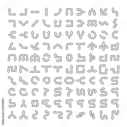 arrow icons set 