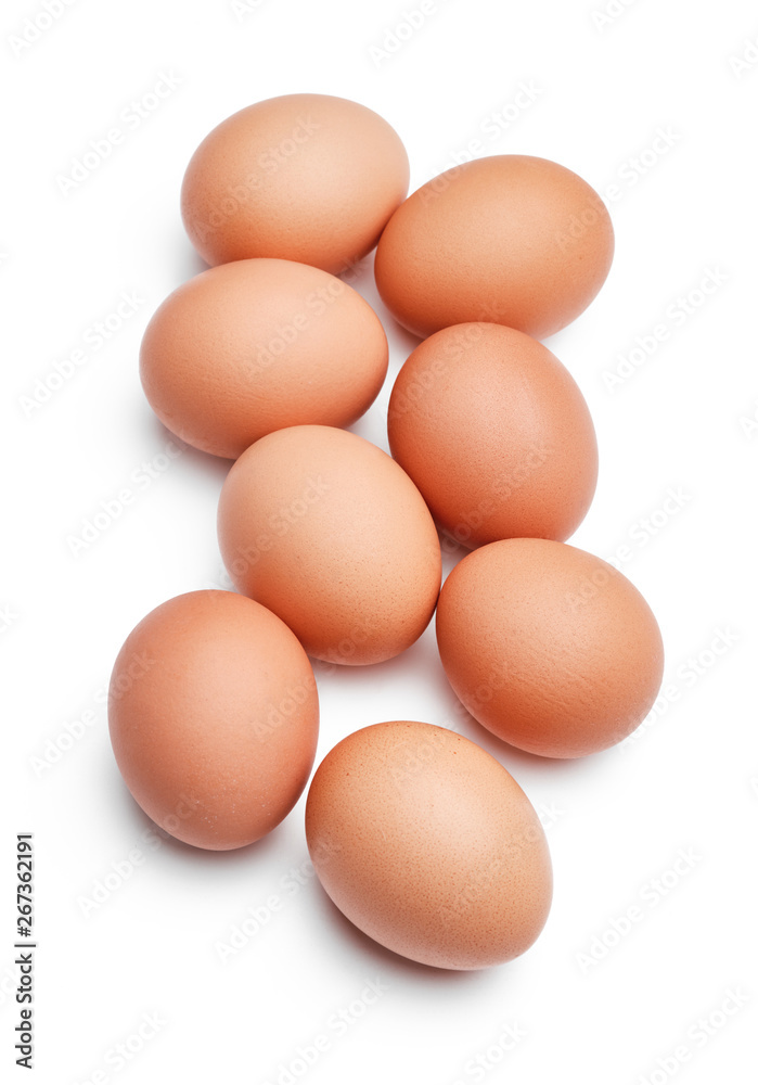 pile of eggs isolated on white background pile of eggs isolated on white background