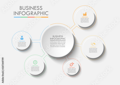 Business data visualization. timeline infographic icons designed for abstract background template milestone element modern diagram process technology digital marketing data presentation chart Vector