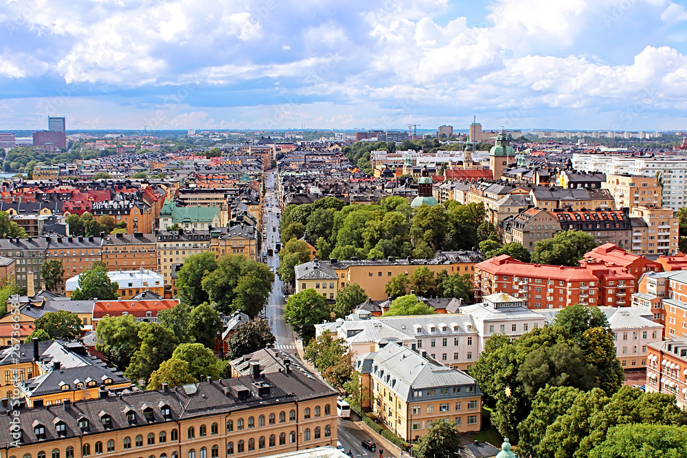 Nice view of Stockholm from City hall, Sweden