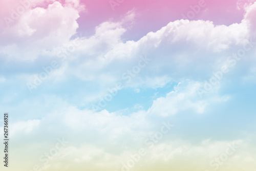 Cloud background with a pastel colour © chachamp