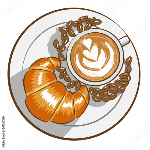 breakfast vector clipart design