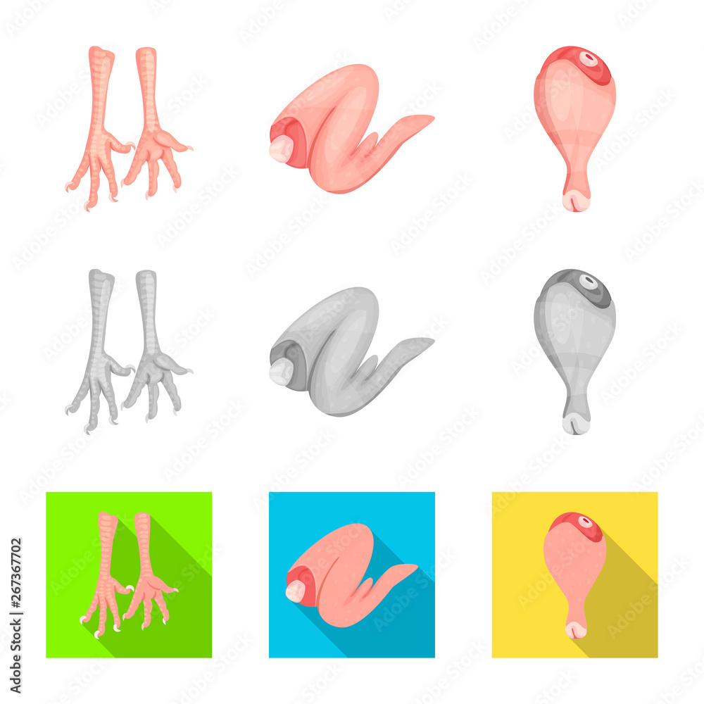 Vector design of product and poultry symbol. Set of product and agriculture vector icon for stock. Vector design of product and poultry symbol. Set of product and agriculture vector icon for stock.