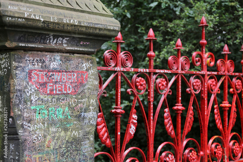 Il cancello d'ingresso di Strawberry Field , Liverpool