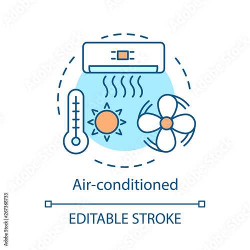 Air-conditioned concept icon