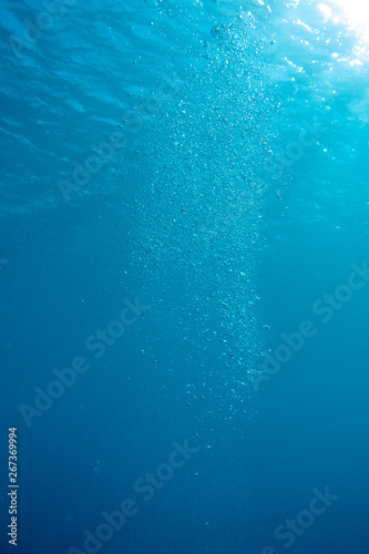 Bubbles from a Scuba diver © DJ
