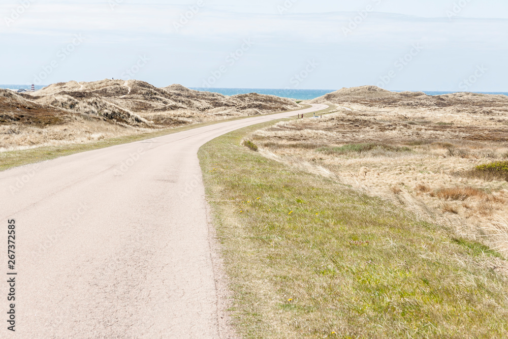 Single country route to Norre Vorupor village.