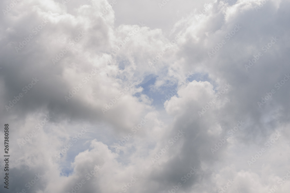 The nature of blue sky with cloud in the morning.