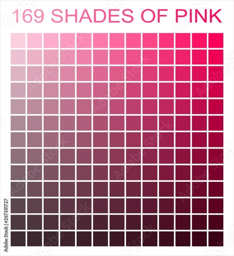 169 shades of pink
