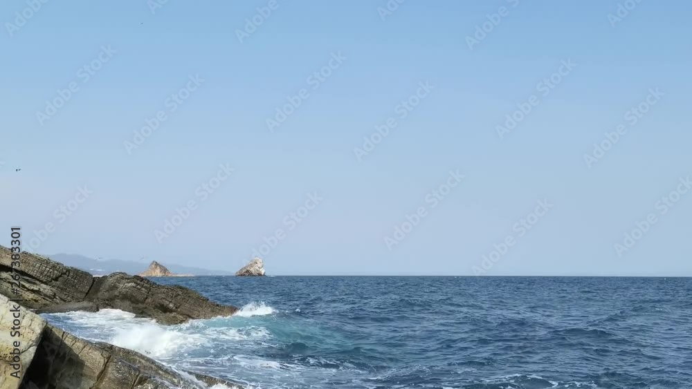 Seascape with waves. Beauty of nature Seascape with waves. Beauty of nature