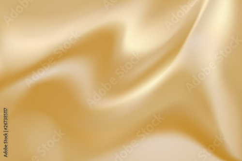 Gold silk fabric luxury background