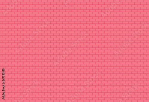 Pink brick wall background