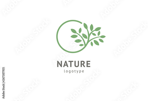 Abstract nature logo icon vector design. Healthy eco food, ecology, spa, business, diet , yoga, Environment day vector logo. Editable Design. Fitness web icon.