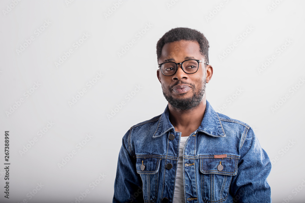 Portrait of African American male in studio