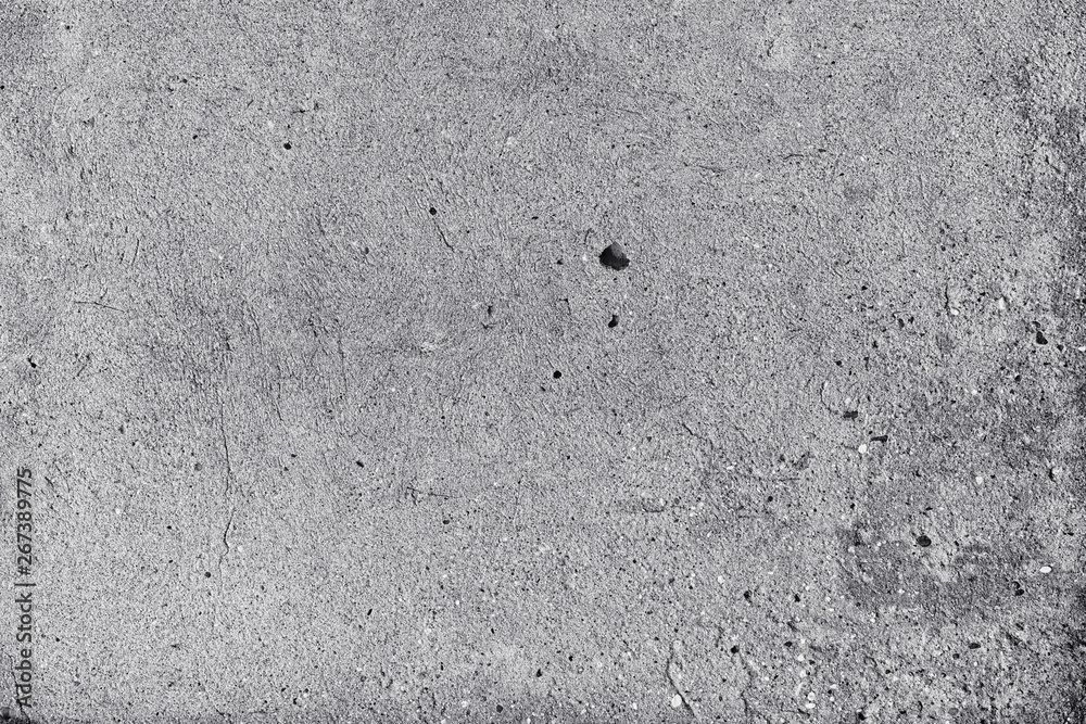 Texture of plaster on the wall. Gray background wall.