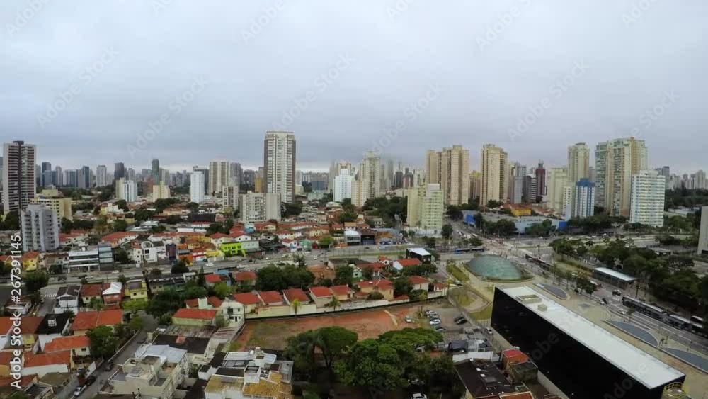 Sao Paulo City Skyline, time lapse over busy Brazilian city Sao Paulo City Skyline, time lapse over busy Brazilian city