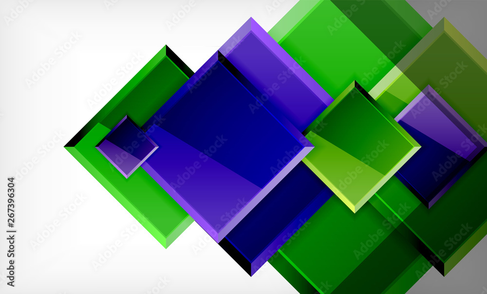 Bright colorful square shape blocks geometrical background Bright colorful square shape blocks geometrical background