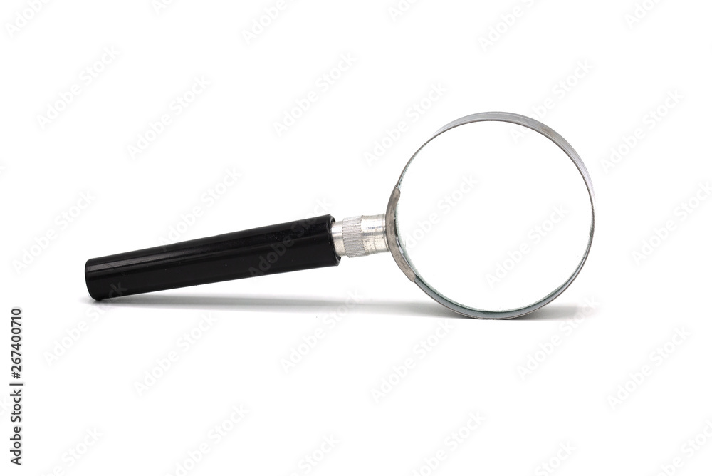 Magnifying glass with isolated on white background. Magnifying glass with isolated on white background.