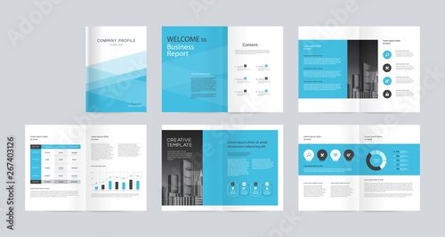 template layout design with cover page for company profile ,annual report , brochures, flyers, presentations, leaflet, magazine, book . and vector a4 size for editable. 