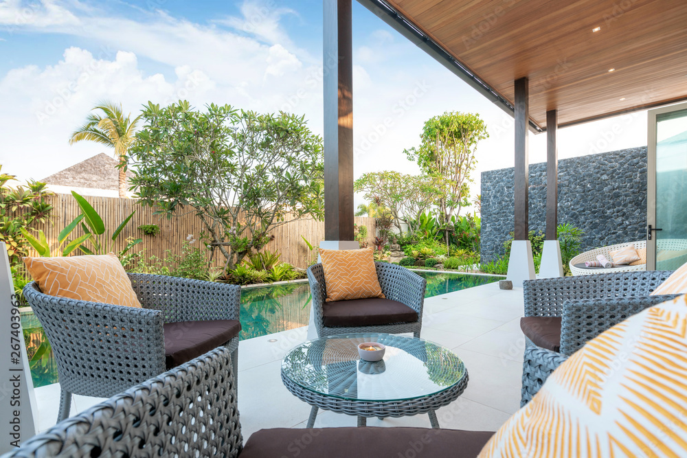 © Stock PK - sofa at the pool villas