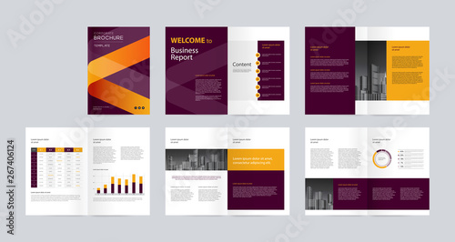 template layout design with cover page for company profile ,annual report , brochures, flyers, presentations, leaflet, magazine, book . and vector a4 size for editable. 