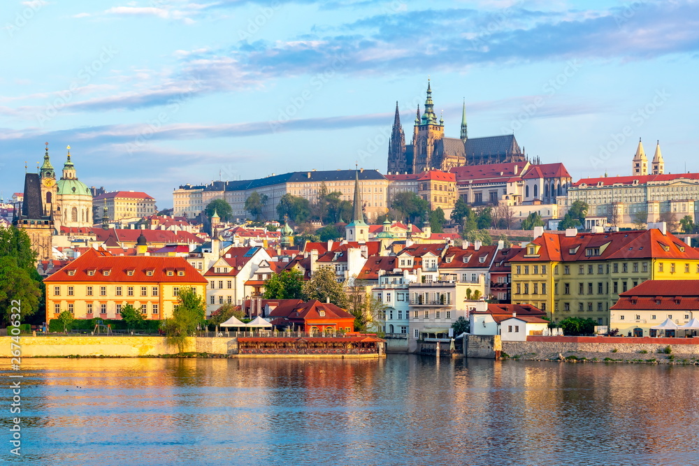 Lesser town (Mala Strana) cityscape with Prague Castle, Czech Republic Lesser town (Mala Strana) cityscape with Prague Castle, Czech Republic