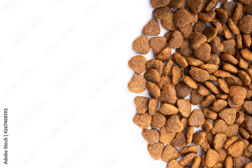 cat food on white background cat food on white background