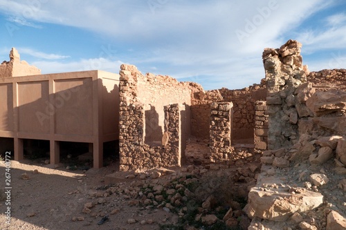historical abandoned kasbah in tinghir city in morocco