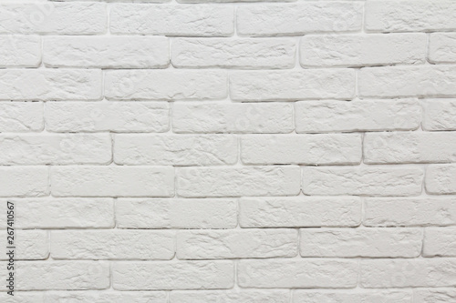 white brick wall background. texture.pattern