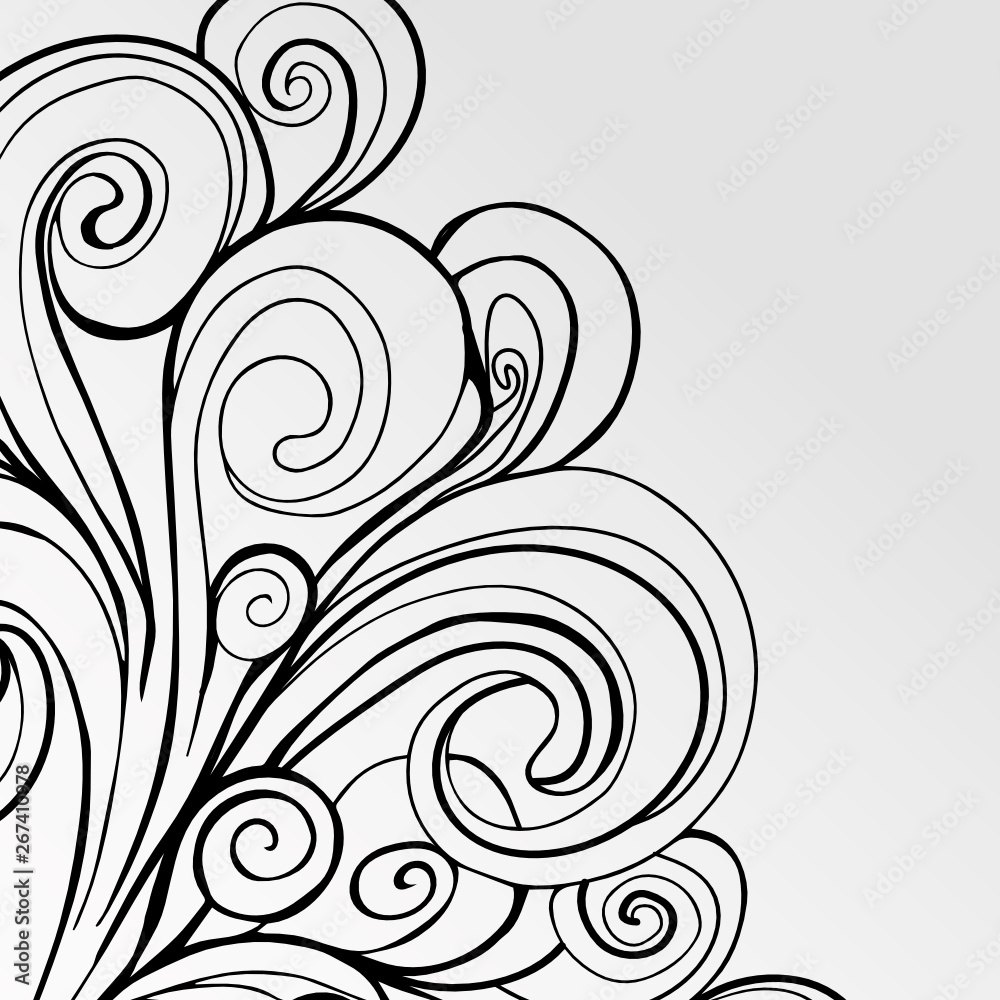 Abstract linear black and white ink drawing, Creative seamless pattern. Textures made with ink. Hand-drawn for your designs: posters, invitations, cards, etc. Vector. Abstract linear black and white ink drawing, Creative seamless pattern. Textures made with ink. Hand-drawn for your designs: posters, invitations, cards, etc. Vector.