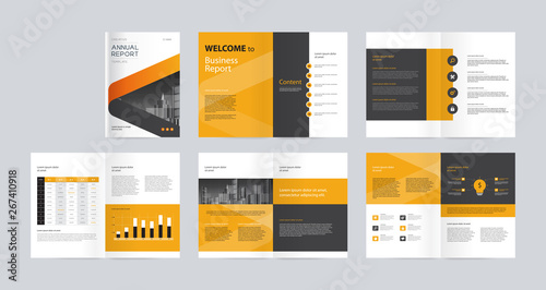 template layout design with cover page for company profile ,annual report , brochures, flyers, presentations, leaflet, magazine, book . and vector a4 size for editable. 